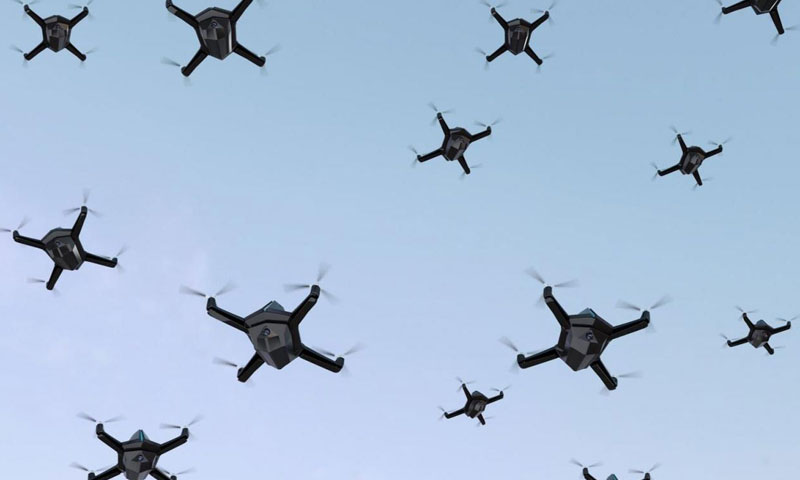 NPS Researchers Developing the Defensive Playbook Against Large-Scale Drone Swarms