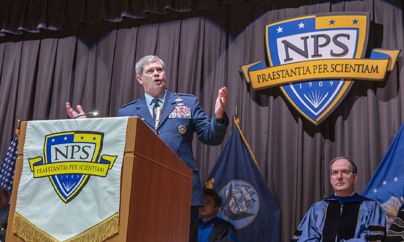 17th President of National Defense University Honors NPS Winter Quarter Graduates