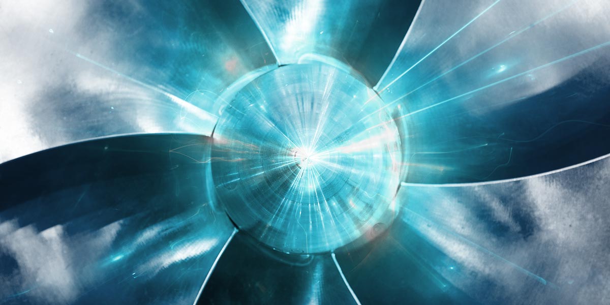 Stylized image depicting propulsion and energy.