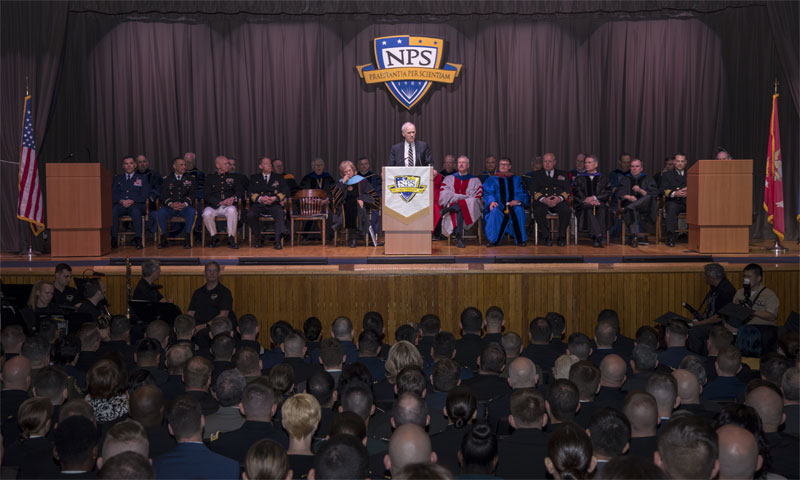 SECNAV Presides Over Winter Quarter Graduation