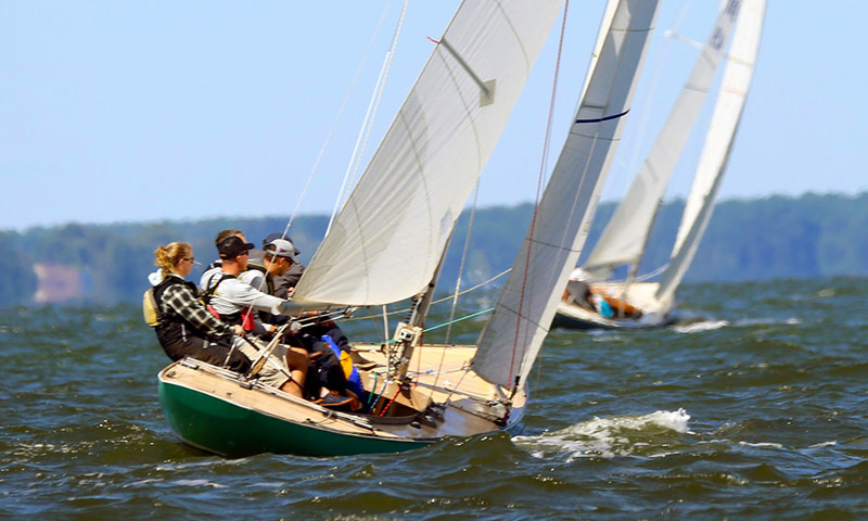 NPS Students, Professor Compete in National Sailing Race Regatta